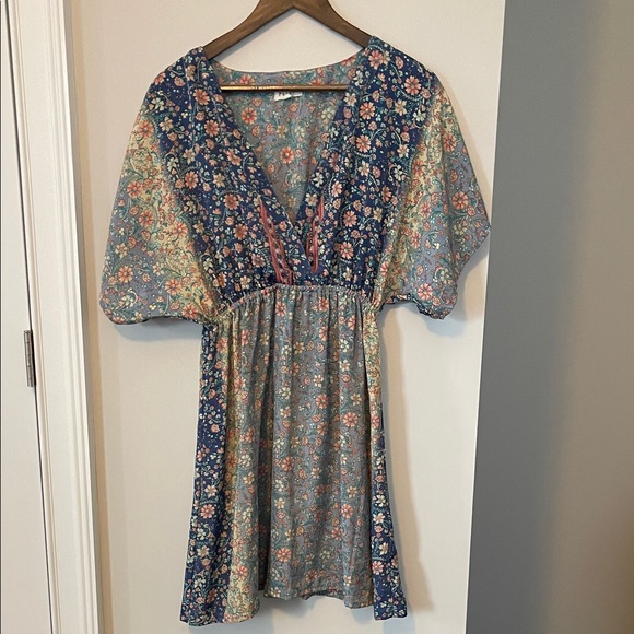Paani Floral V-Neck Dress - Picture 1 of 4